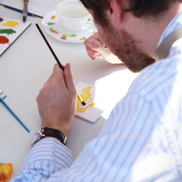 Peinture sur porcelaine