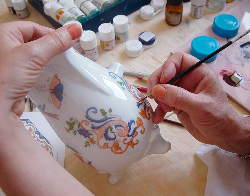 Peinture sur porcelaine